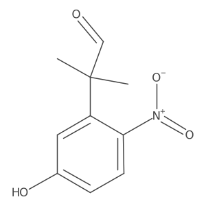 2-(5-Hydroxy-2-nitrophenyl)-2-methylpropanal Structure
