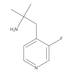 1-(3-Fluoropyridin-4-yl)-2-methylpropan-2-amine Structure