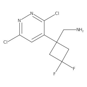[1-(3,6-Dichloropyridazin-4-yl)-3,3-difluorocyclobutyl]methanamine Structure