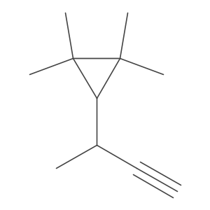 3-(But-3-yn-2-yl)-1,1,2,2-tetramethylcyclopropane Structure