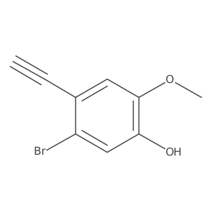 5-Bromo-4-ethynyl-2-methoxyphenol Structure