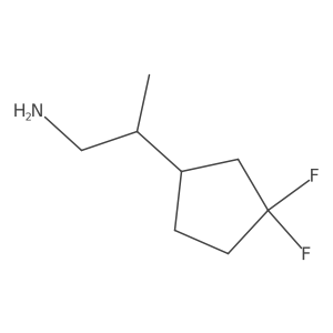 (2S)-2-(3,3-Difluorocyclopentyl)propan-1-amine Structure