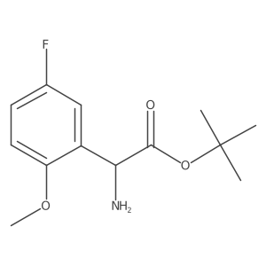 Tert-butyl 2-amino-2-(5-fluoro-2-methoxyphenyl)acetate Structure