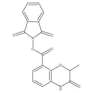 1,3-dioxo-2,3-dihydro-1H-isoindol-2-yl 2-methyl-3-oxo-3,4-dihydro-2H-1,4-benzoxazine-8-carboxylate结构式