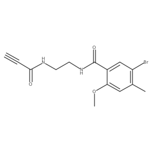 N-{2-[(5-bromo-2-methoxy-4-methylphenyl)formamido]ethyl}prop-2-ynamide Structure