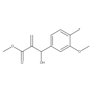 Methyl 2-[(4-fluoro-3-methoxyphenyl)(hydroxy)methyl]acrylate结构式
