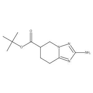tert-butyl 2-amino-5H,6H,7H,8H-[1,2,4]triazolo[1,5-a]pyridine-6-carboxylate结构式