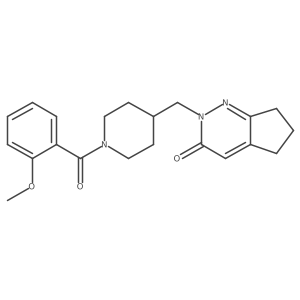 2-{[1-(2-methoxybenzoyl)piperidin-4-yl]methyl}-2H,3H,5H,6H,7H-cyclopenta[c]pyridazin-3-one Structure
