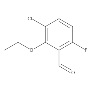 3-Chloro-2-ethoxy-6-fluorobenzaldehyde结构式