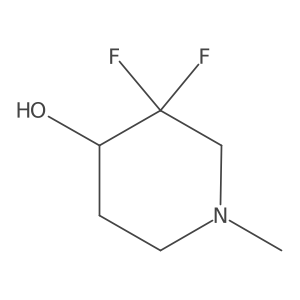 3,3-difluoro-1-((2)H)methylpiperidin-4-ol结构式