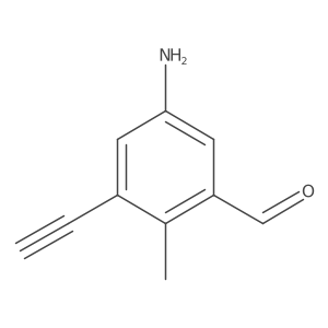5-Amino-3-ethynyl-2-methylbenzaldehyde结构式