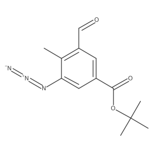 Tert-butyl 3-azido-5-formyl-4-methylbenzoate Structure