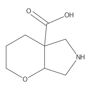 (4AR,7aS)-hexahydropyrano[2,3-c]pyrrole-4a(2H)-carboxylic acid Structure