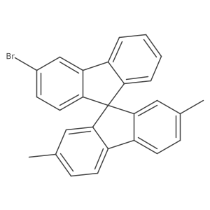 3'-Bromo-2,7-dimethyl-9,9'-spirobi[fluorene]结构式