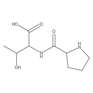 (2S,3S)-3-hydroxy-2-{[(2S)-pyrrolidin-2-yl]formamido}butanoic acid结构式