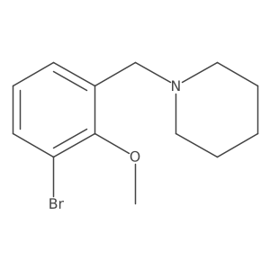 1-(3-Bromo-2-methoxybenzyl)piperidine Structure