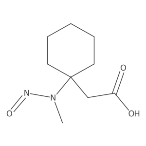 2-{1-[Methyl(nitroso)amino]cyclohexyl}acetic acid Structure