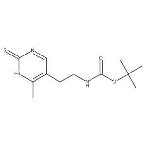 tert-butyl N-[2-(4-methyl-2-sulfanylpyrimidin-5-yl)ethyl]carbamate Structure