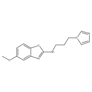 N-[3-(1H-imidazol-1-yl)propyl]-5-methoxy-1,3-benzothiazol-2-amine Structure