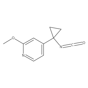 4-(1-Isocyanatocyclopropyl)-2-methoxypyridine结构式