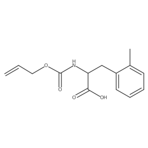 (2R)-3-(2-methylphenyl)-2-{[(prop-2-en-1-yloxy)carbonyl]amino}propanoic acid结构式