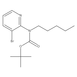 tert-butyl N-(3-bromopyridin-2-yl)-N-pentylcarbamate Structure
