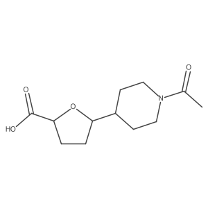 5-(1-Acetylpiperidin-4-yl)oxolane-2-carboxylic acid Structure