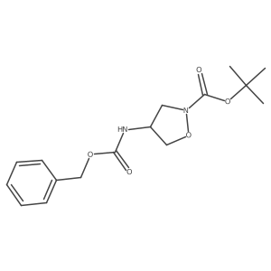 Tert-butyl 4-{[(benzyloxy)carbonyl]amino}-1,2-oxazolidine-2-carboxylate结构式
