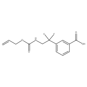 3-(1,1-Difluoro-2-{[(prop-2-en-1-yloxy)carbonyl]amino}ethyl)benzoic acid结构式