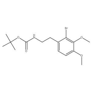 tert-butyl N-[2-(2-bromo-3,4-dimethoxyphenyl)ethyl]carbamate Structure