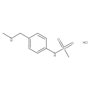 N-{4-[(methylamino)methyl]phenyl}methanesulfonamide hydrochloride结构式