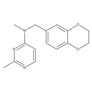 N-[(2,3-dihydro-1,4-benzodioxin-6-yl)methyl]-N,2-dimethylpyrimidin-4-amine结构式