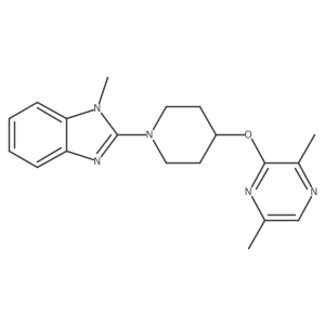 2-{4-[(3,6-dimethylpyrazin-2-yl)oxy]piperidin-1-yl}-1-methyl-1H-1,3-benzodiazole结构式