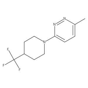 3-Methyl-6-[4-(trifluoromethyl)piperidin-1-yl]pyridazine Structure