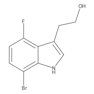 2-(7-Bromo-4-fluoro-1H-indol-3-yl)ethan-1-ol结构式