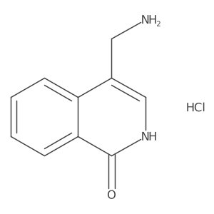 4-(Aminomethyl)-1,2-dihydroisoquinolin-1-one hydrochloride结构式