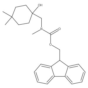 (9H-fluoren-9-yl)methyl N-[(1-hydroxy-4,4-dimethylcyclohexyl)methyl]-N-methylcarbamate Structure