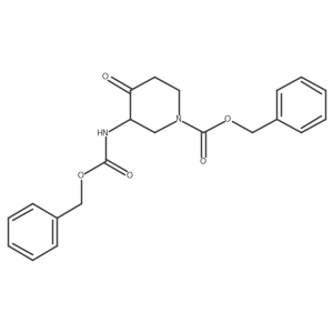 Benzyl 3-{[(benzyloxy)carbonyl]amino}-4-oxopiperidine-1-carboxylate结构式