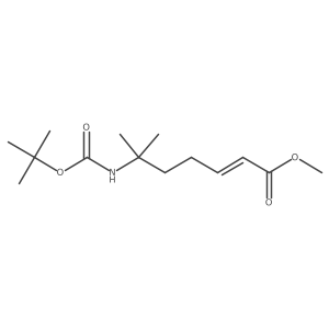 methyl (2E)-6-{[(tert-butoxy)carbonyl]amino}-6-methylhept-2-enoate Structure