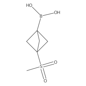 {3-Methanesulfonylbicyclo[1.1.1]pentan-1-yl}boronic acid结构式