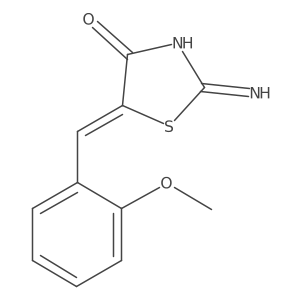 2-Amino-5-[(2-methoxyphenyl)methylene]-4(5H)-thiazolone Structure