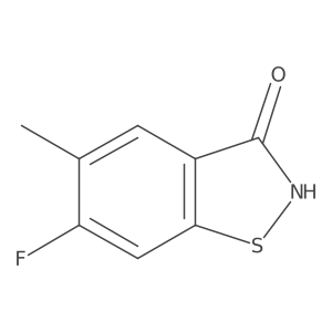 6-Fluoro-5-methyl-2,3-dihydro-1,2-benzothiazol-3-one Structure
