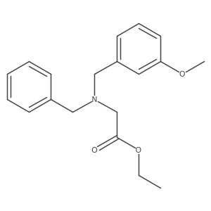 ethyl N-(3-methoxybenzyl)benzylaminoethanoate Structure