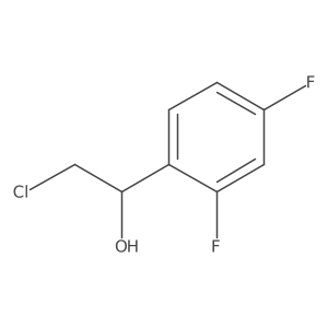 2-Chloro-1-(2,4-difluorophenyl)ethan-1-ol结构式