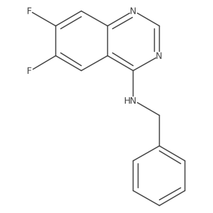 6,7-Difluoro-N-(phenylmethyl)-4-quinazolinamine Structure