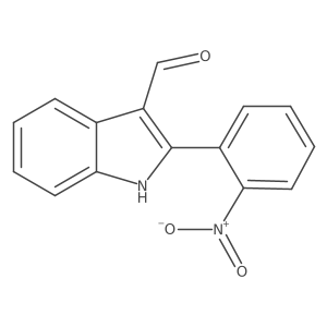 2-(2-Nitrophenyl)-1H-indole-3-carboxaldehyde Structure