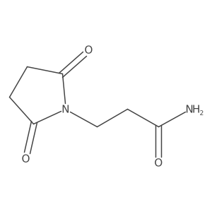 3-(2,5-Dioxopyrrolidin-1-yl)propanamide结构式