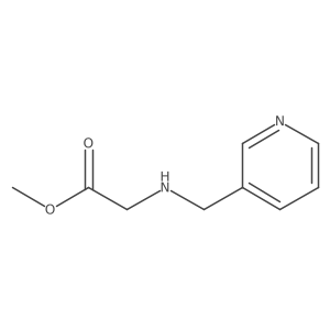 Methyl 2-{[(pyridin-3-yl)methyl]amino}acetate结构式