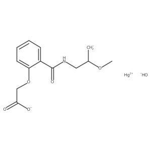 Mercurate(1-a)a, [3-a[[2-a(carboxylatomethoxy)abenzoyl-akappaO]aamino]a-a2-amethoxypropyl-akappaC]ahydroxy-结构式