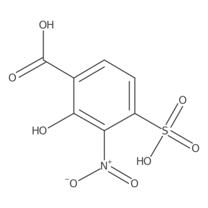 2-Hydroxy-3-nitro-4-sulfobenzoic acid Structure